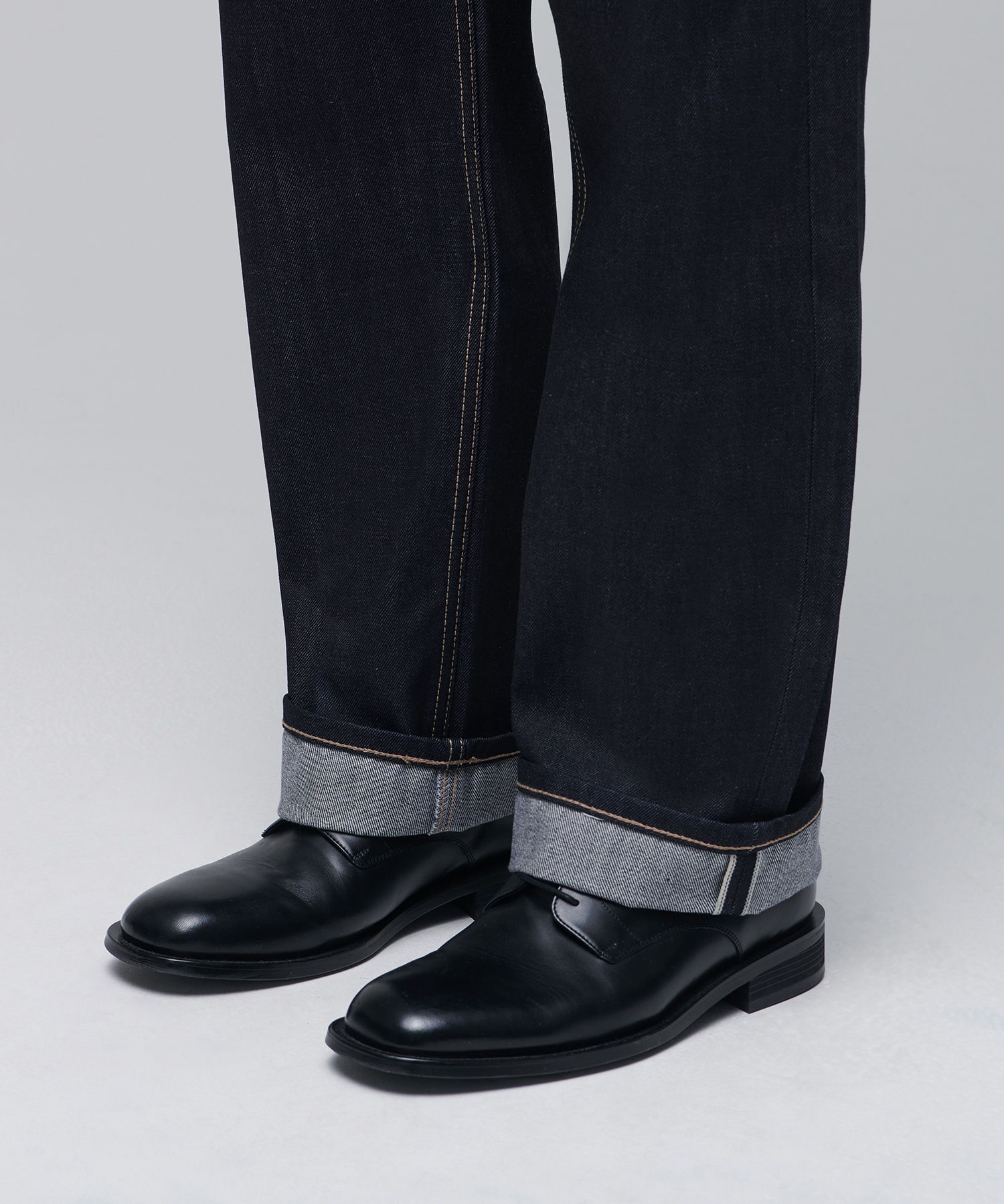 ★MUSINSA STANDARD★ Pin tuck regular fit denim pants washed MUSINSA | MUSINSA STANDARD PINTUCK REGULAR FIT DENIM PANTS