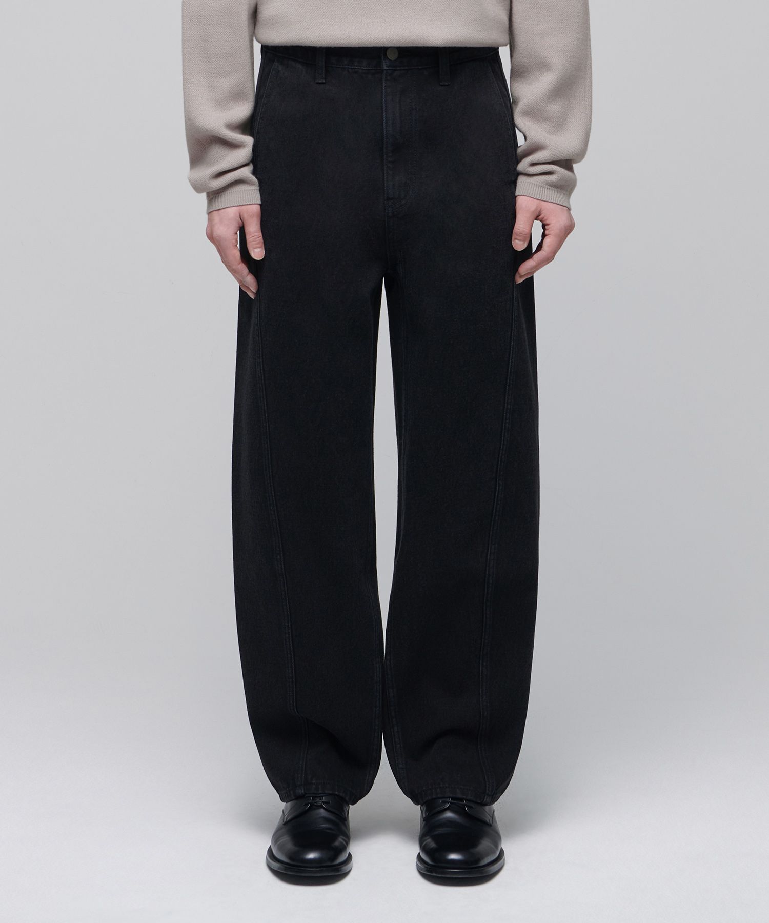 ★MUSINSA STANDARD★ Coated Straight Denim Pants Black MMDNP MUSINSA | MUSINSA STANDARD Loose Straight Denim Pants