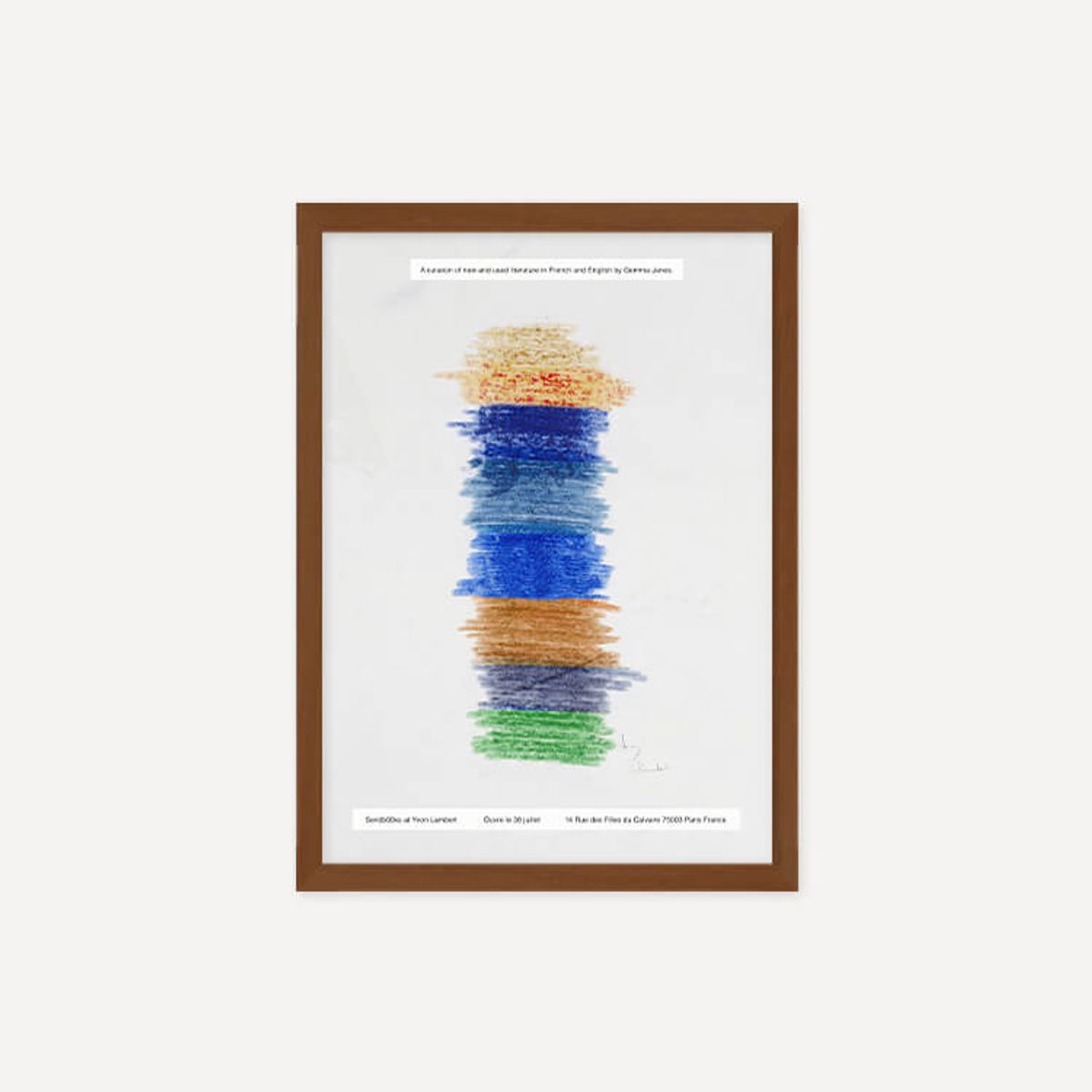 그릿시즌(GREET SEASON) SendbOOks - A shelf at Yvon Lambert (액자 포함)