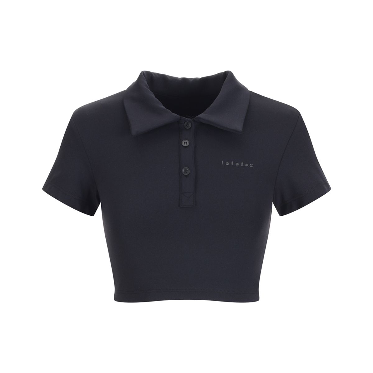 라라폭스(LALAFOX) CLOUDY COLLAR CROPPED T-SHIRT BN3CH002