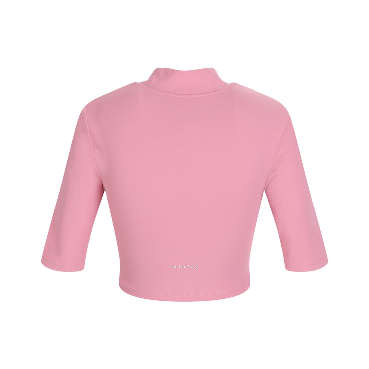 라라폭스(LALAFOX) CLOUDY HALF ZIP CROPPED T-SHIRT BN3CH003