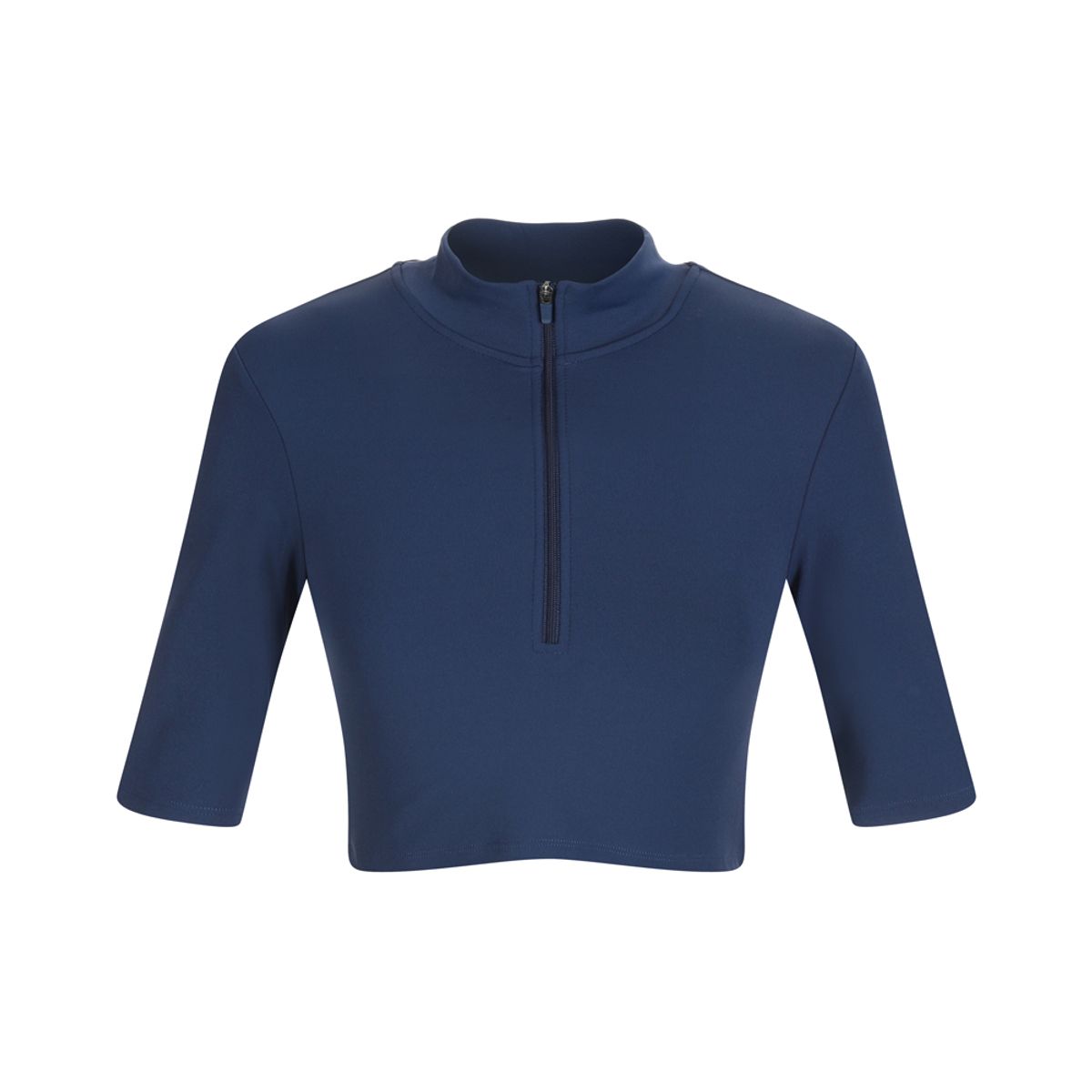 라라폭스(LALAFOX) CLOUDY HALF ZIP CROPPED T-SHIRT BN3CH003