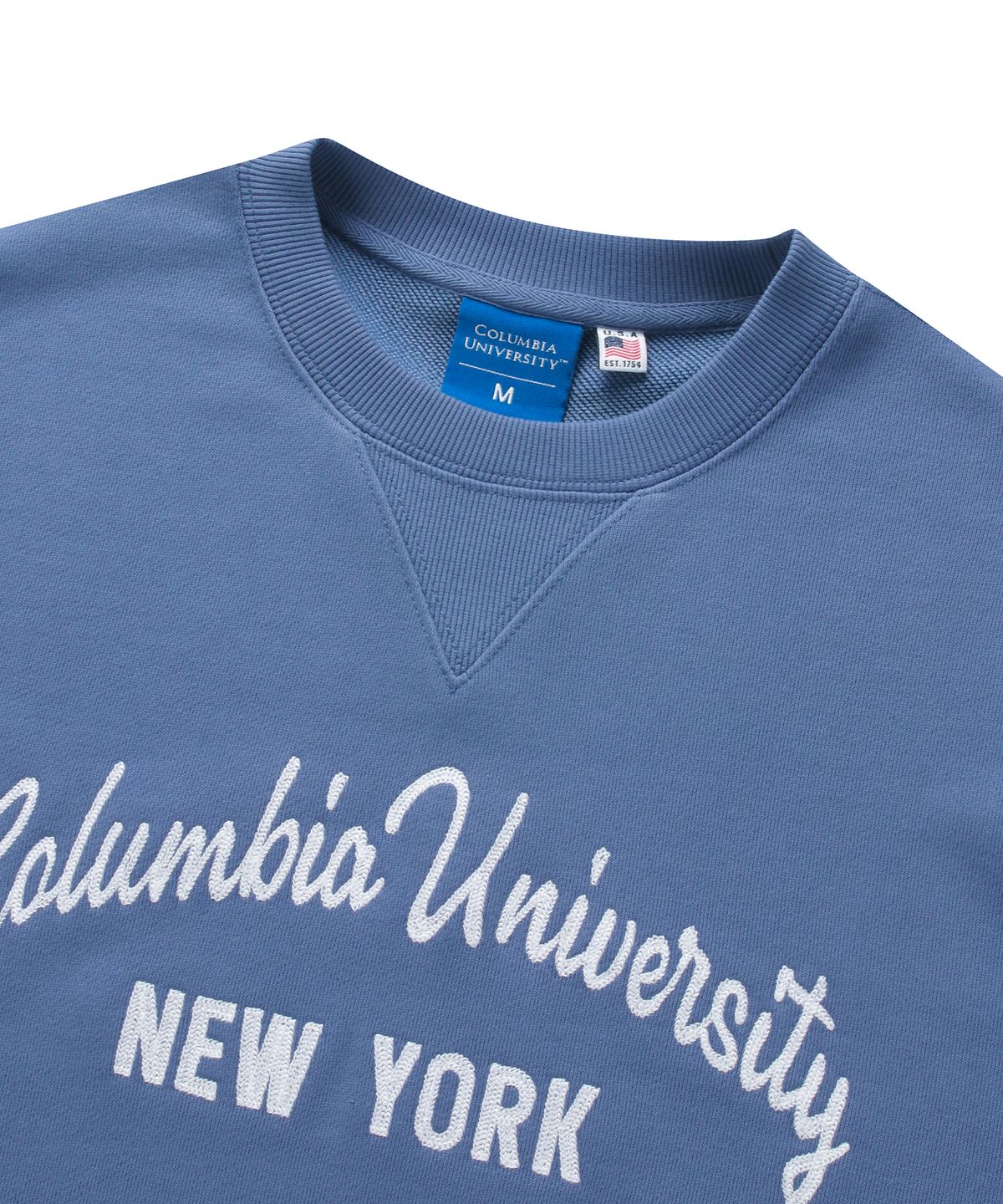 컬럼비아 유니버시티(COLUMBIA UNIVERSITY) CU NEW YORK CHAIN EMB TERRY SWEATSHIRTS 크라운블루