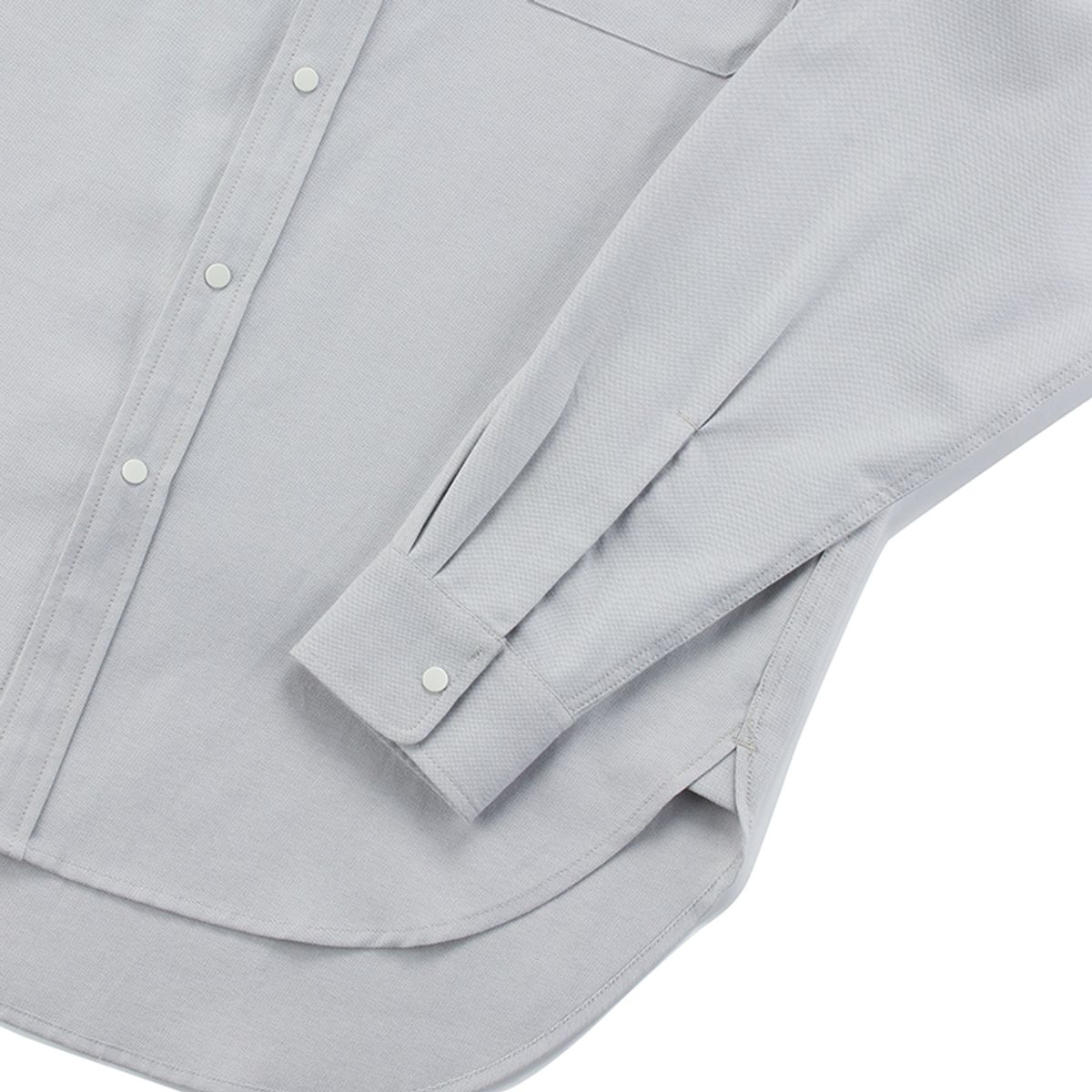 컬럼비아 유니버시티(COLUMBIA UNIVERSITY) 1754 CROWN OVERFIT OXFORD HENLY NECK SHIRTS 그레이