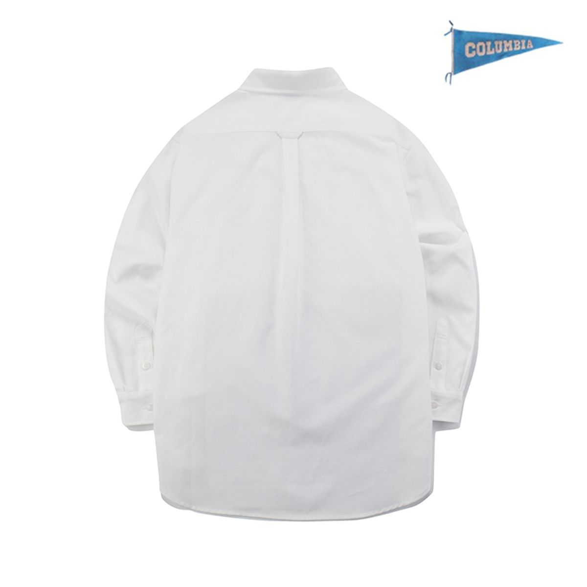컬럼비아 유니버시티(COLUMBIA UNIVERSITY) 1754 CROWN OVERFIT OXFORD REGULAR COLLAR SHIRTS 화이트