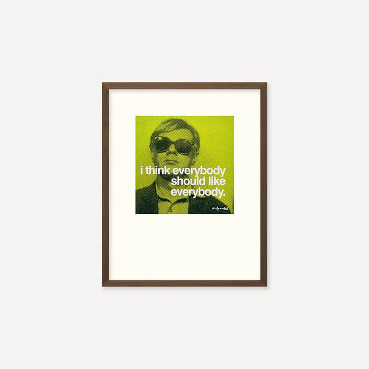 그릿시즌(GREET SEASON) 앤디 워홀 I think everybody should like everybody (액자 포함)