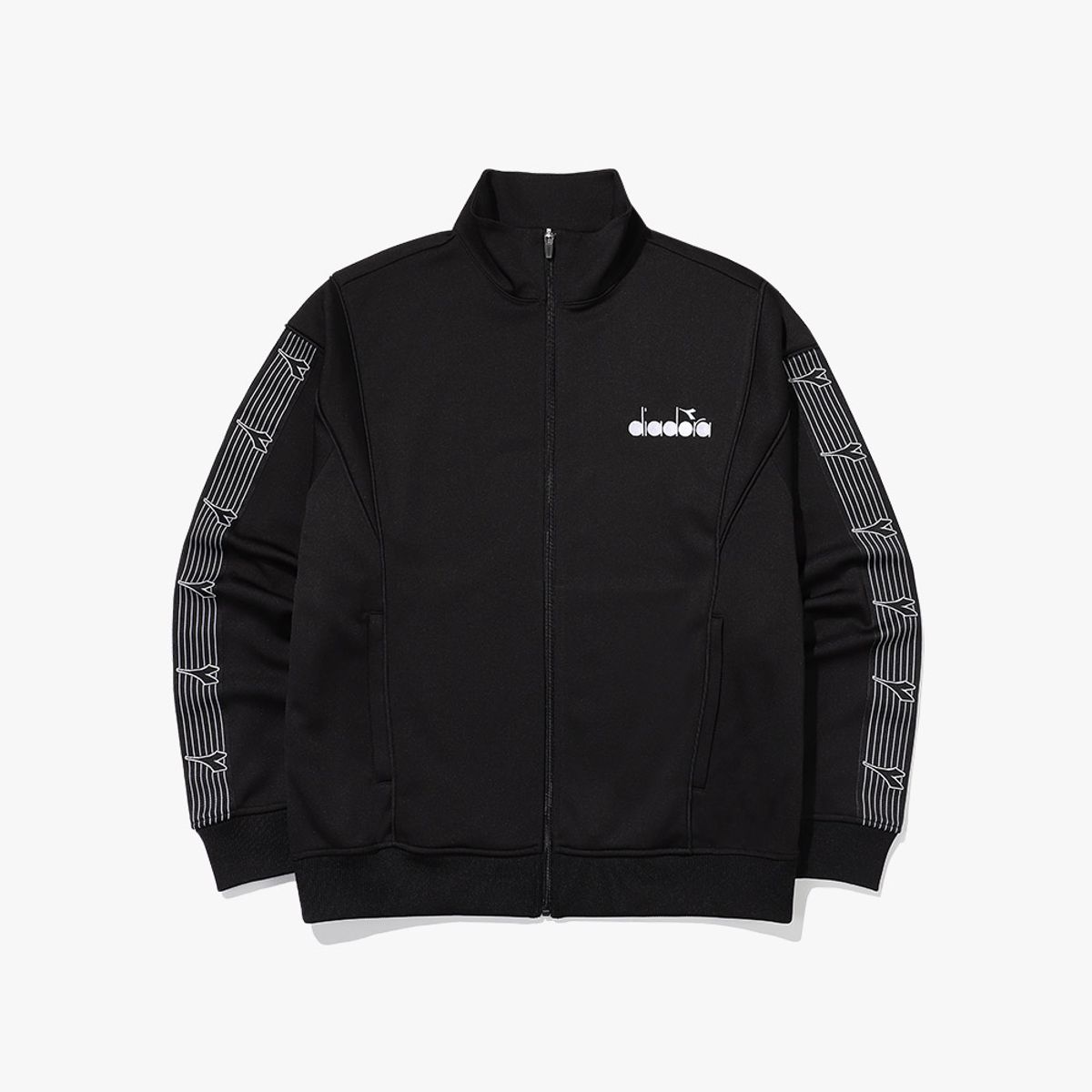 디아도라(diadora) 테니스 트레이닝 워싱 자켓 BLACK
