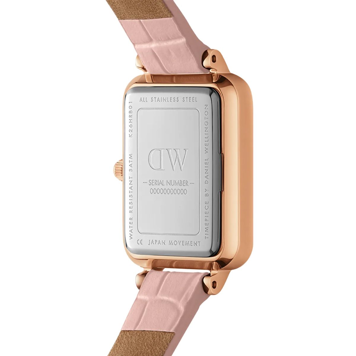 다니엘 웰링턴(DANIEL WELLINGTON) QUADRO PRESSED ROUGE 가죽손목시계