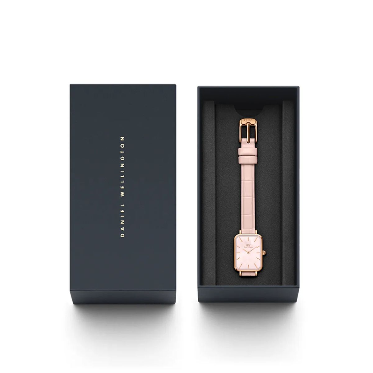 다니엘 웰링턴(DANIEL WELLINGTON) QUADRO PRESSED ROUGE 가죽손목시계