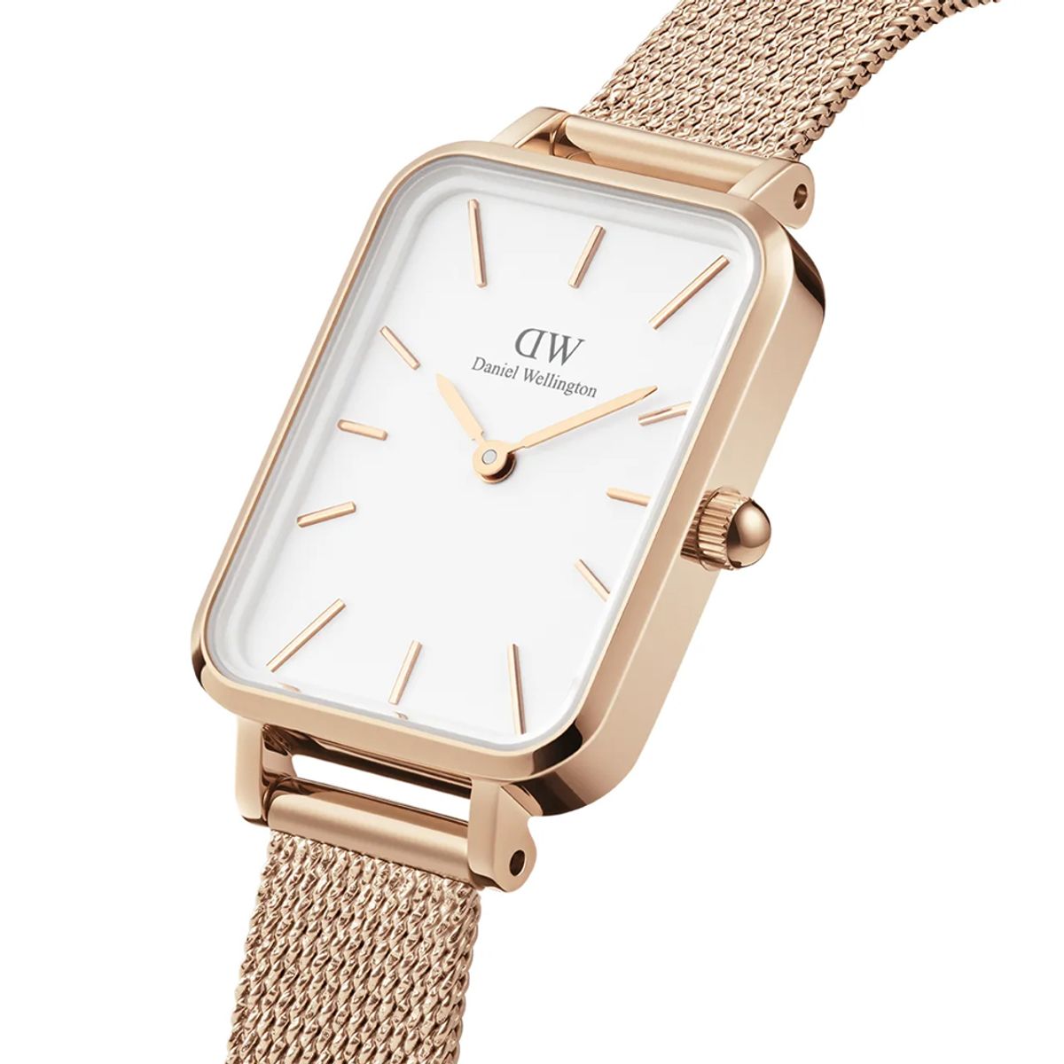 다니엘 웰링턴(DANIEL WELLINGTON) QUADRO PRESSED MELROSE 로즈골드 여성시계