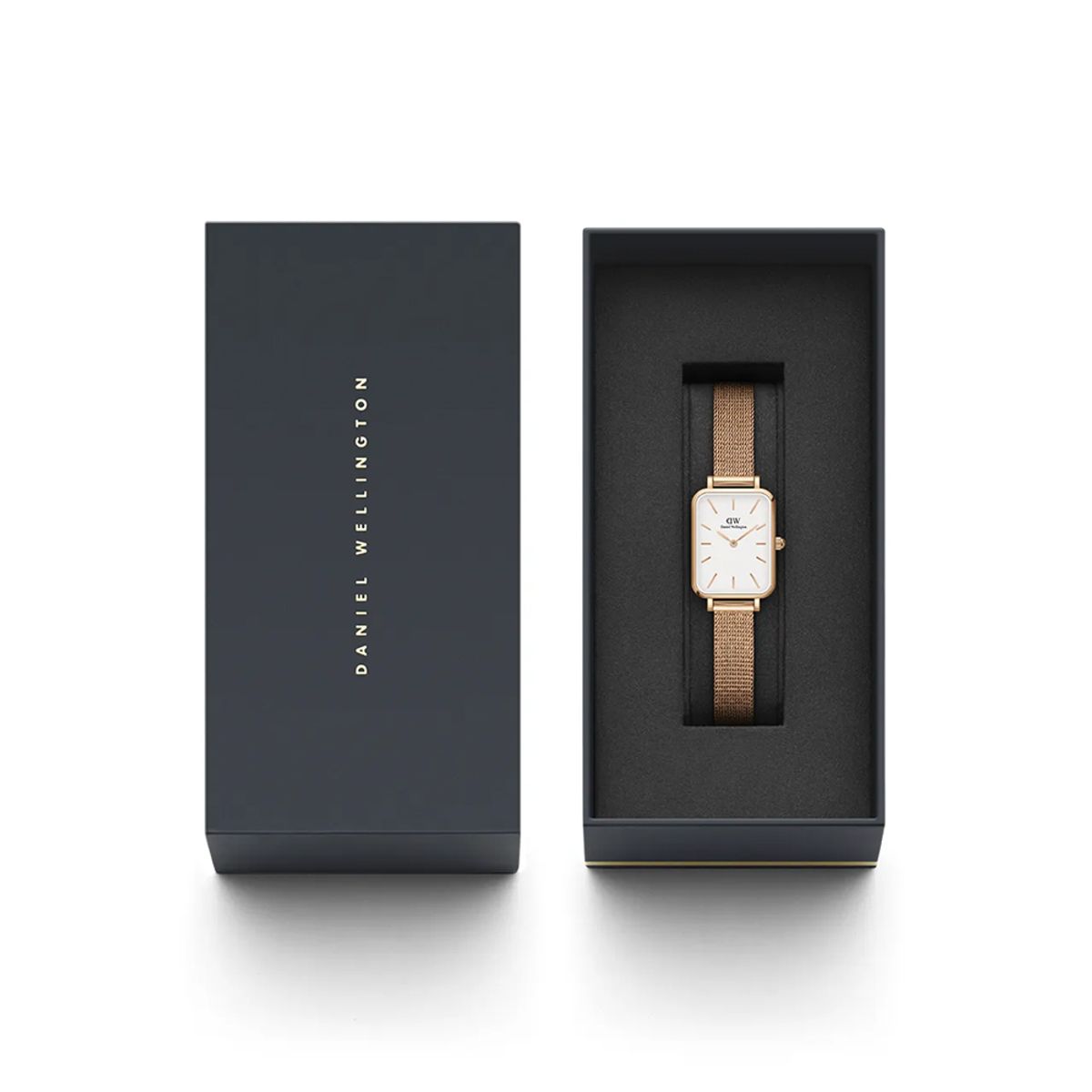 다니엘 웰링턴(DANIEL WELLINGTON) QUADRO PRESSED MELROSE 로즈골드 여성시계