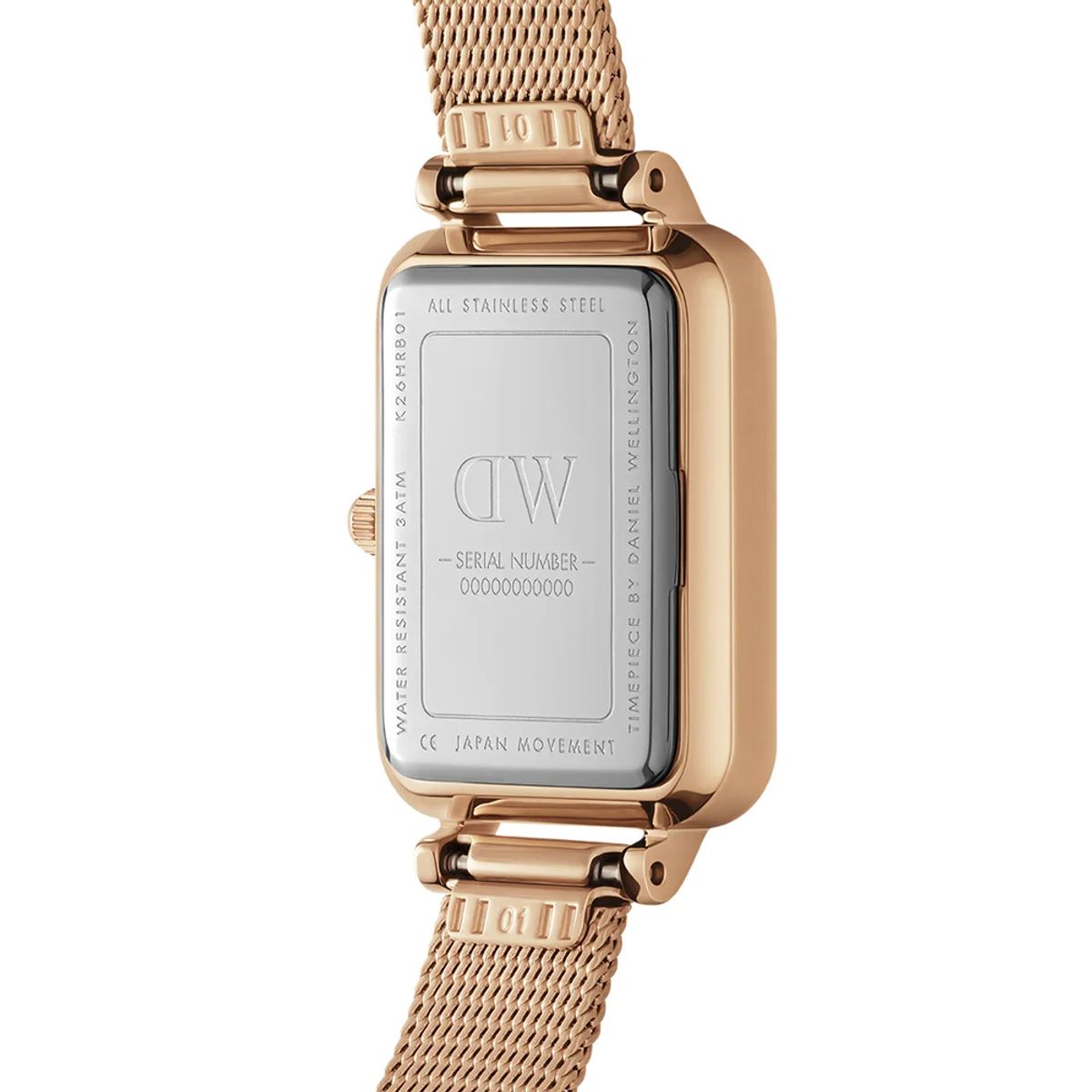 다니엘 웰링턴(DANIEL WELLINGTON) QUADRO PRESSED MELROSE 블랙 다이얼 DW여자시계