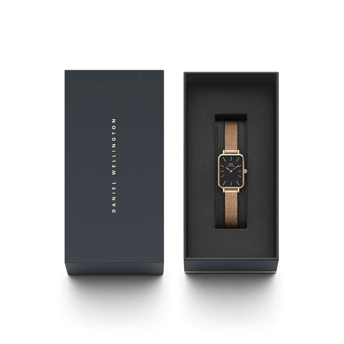 다니엘 웰링턴(DANIEL WELLINGTON) QUADRO PRESSED MELROSE 블랙 다이얼 DW여자시계