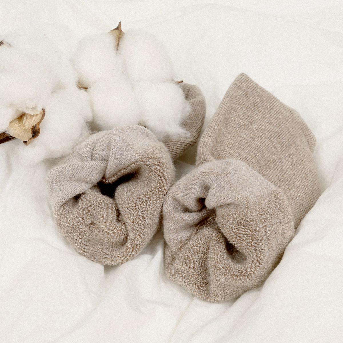 삭스에이(SOCKSA) [7PACK] 더블쿠션 카페 무지 긴 양말