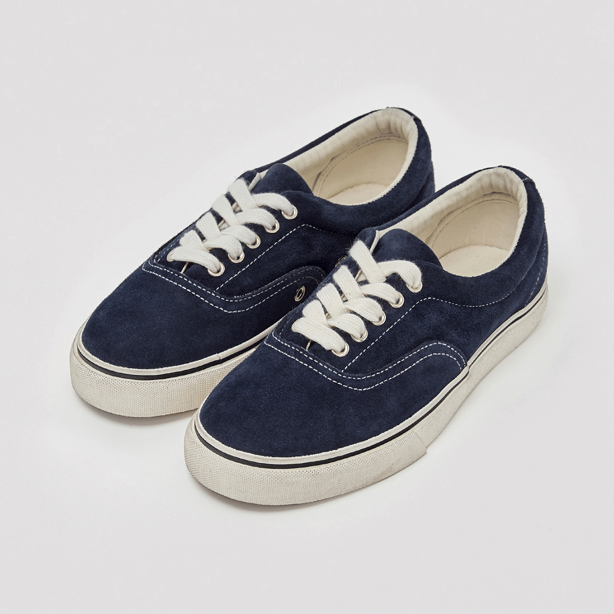 오디너리원(ORDINARYONE) ORIGINAL GROUND SNEAKERS 002 SUEDE NAVY
