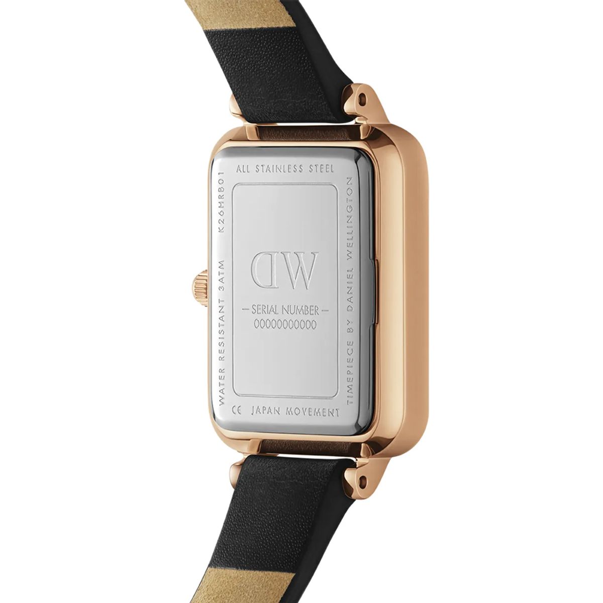 다니엘 웰링턴(DANIEL WELLINGTON) QUADRO PRESSED SHEFFIELD 블랙 가죽시계