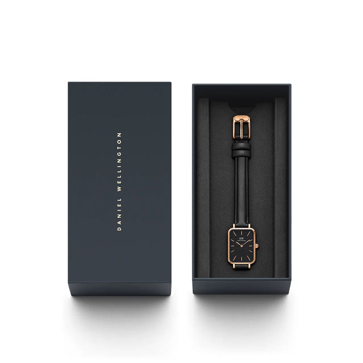 다니엘 웰링턴(DANIEL WELLINGTON) QUADRO PRESSED SHEFFIELD 블랙 가죽시계