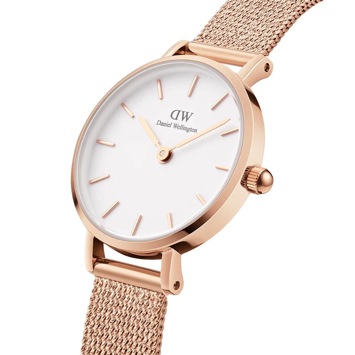 다니엘 웰링턴(DANIEL WELLINGTON) PETITE PRESSED MELROSE 여성용 로즈골드 손목시계