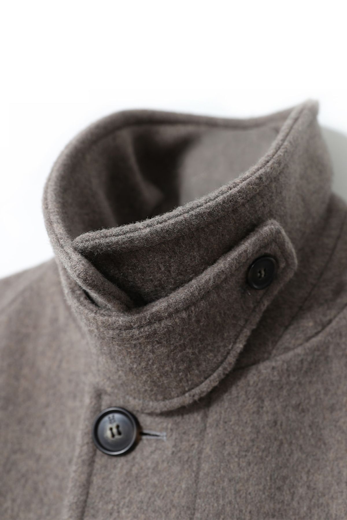 홀리선(HORLISUN) Winterport Wool Coat Melange Beige