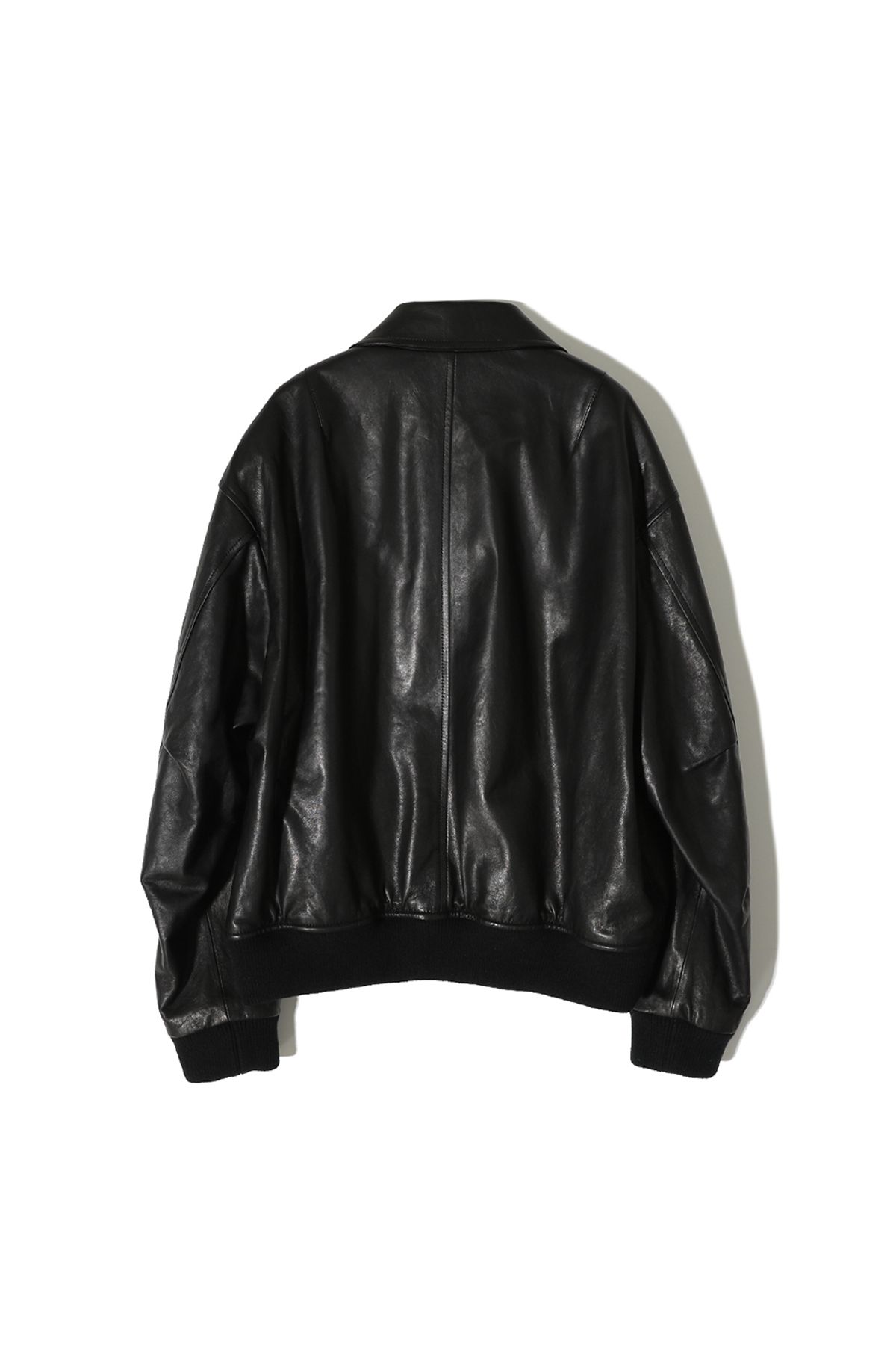 홀리선(HORLISUN) Capital Leather Blouson Jacket Black