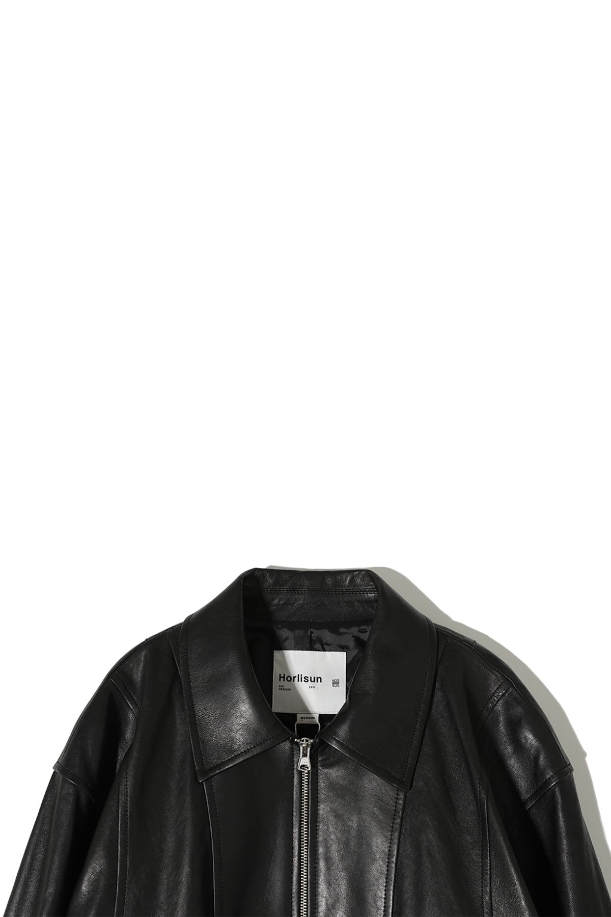 홀리선(HORLISUN) Capital Leather Blouson Jacket Black