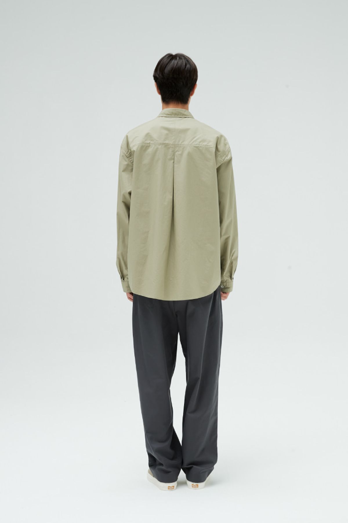 홀리선(HORLISUN) 22FW Corinth Twill Wide Loose Pants Charcoal