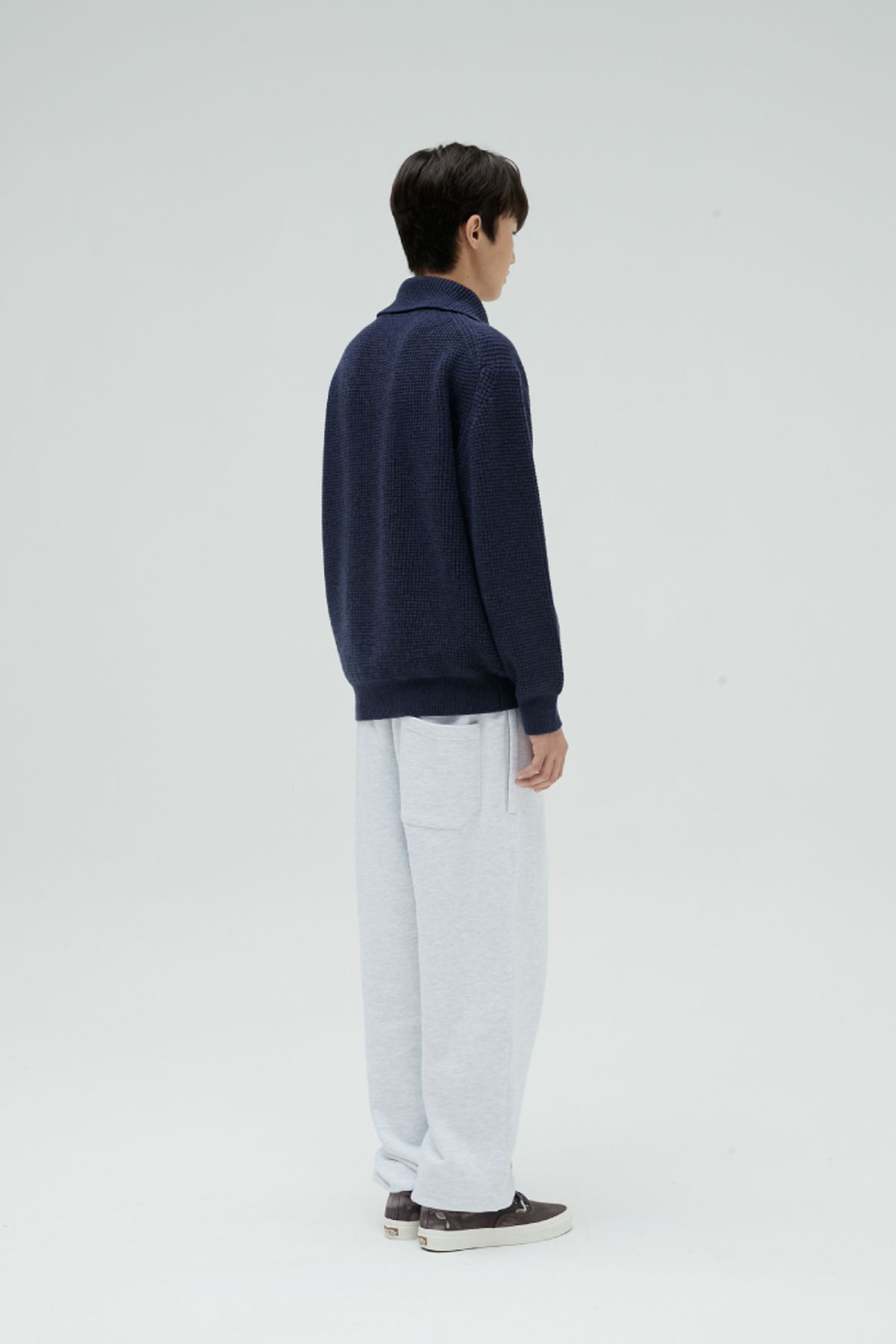 홀리선(HORLISUN) 22FW Marcell Loose Fit Sweatpants Melange Gray