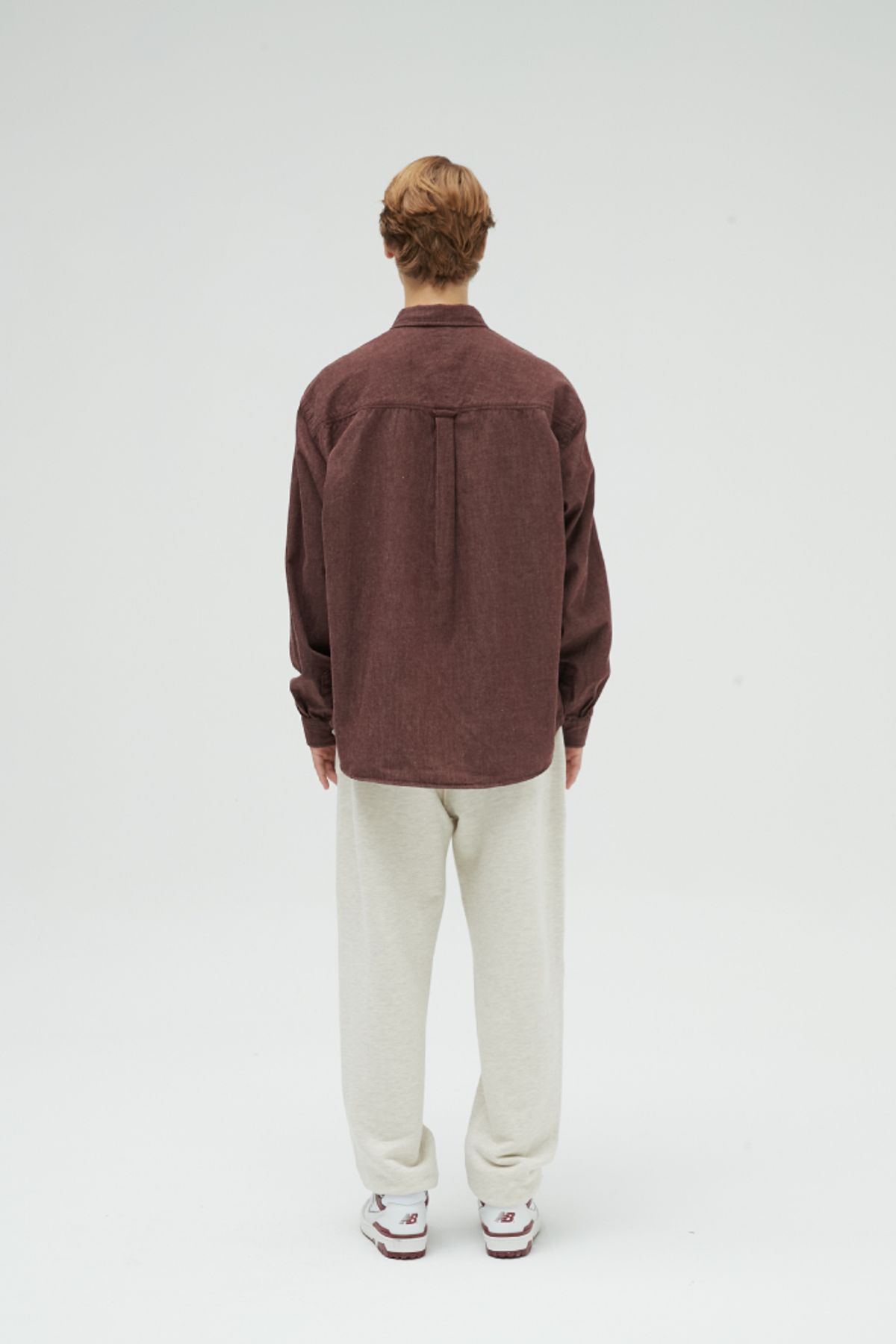 홀리선(HORLISUN) 22FW Marcell Loose Fit Sweatpants Melange Beige