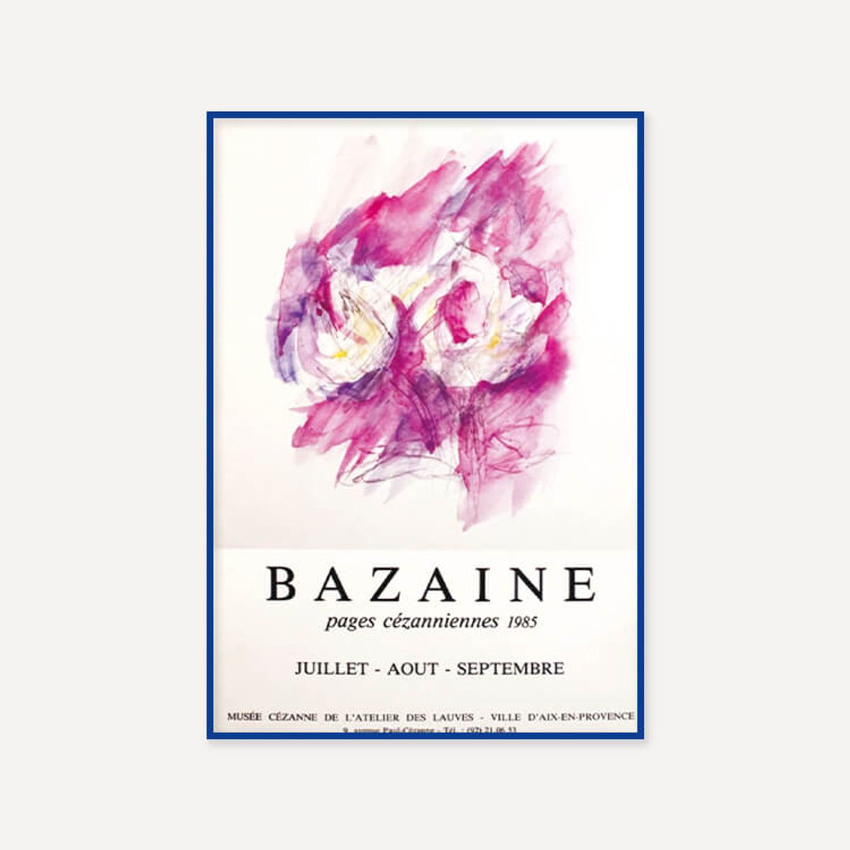그릿시즌(GREET SEASON) 장 바젠 Jean Bazaine 1985 (액자 포함)