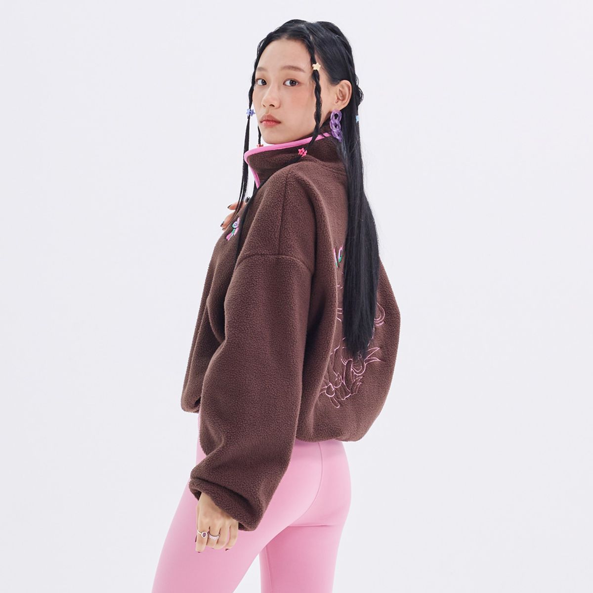 라라폭스(LALAFOX) MUSHROOM FLEECE JACKET BN4WJ003