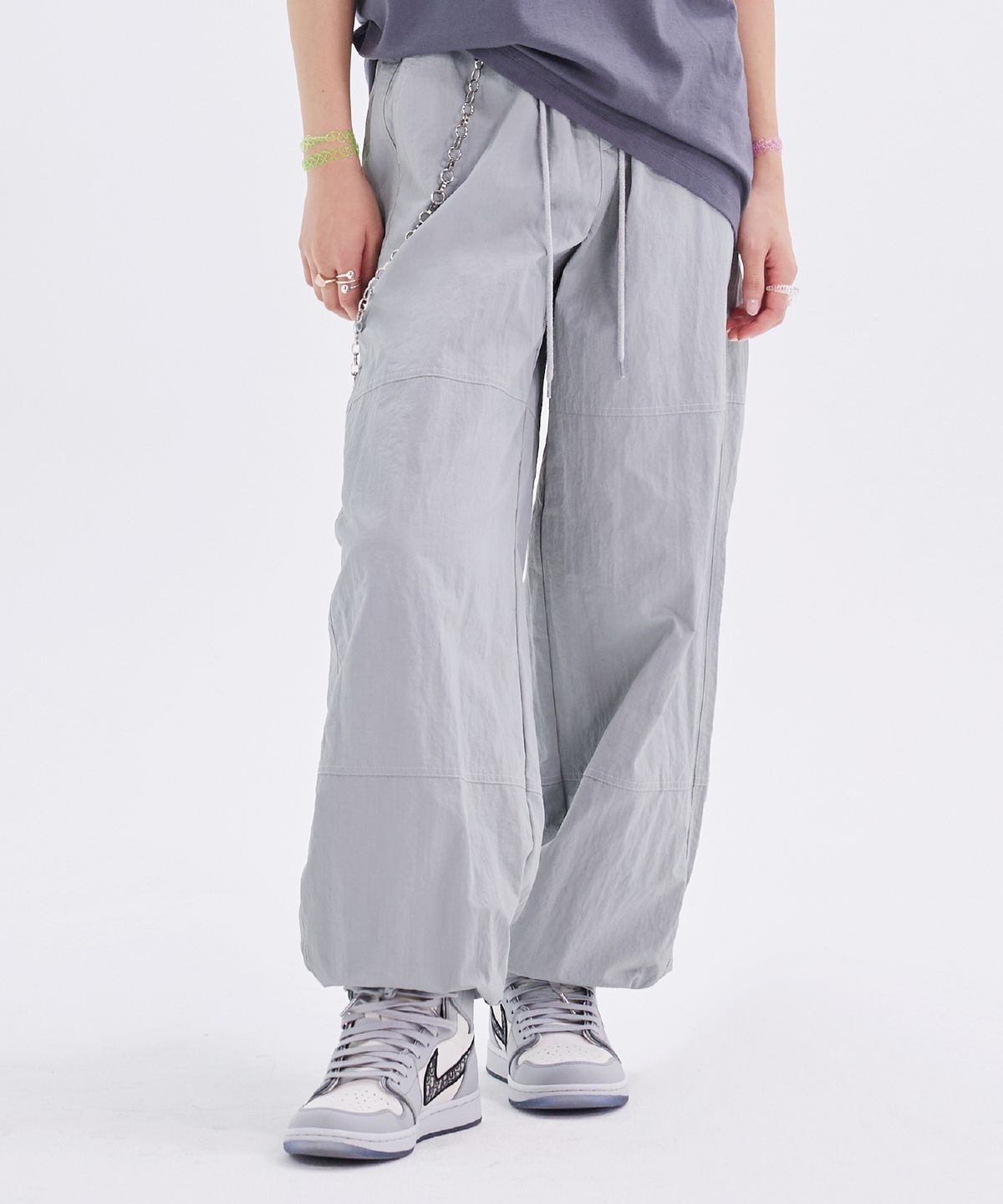 라라폭스(LALAFOX) RIPSTOP WIDE TRACK PANTS BN4WP005