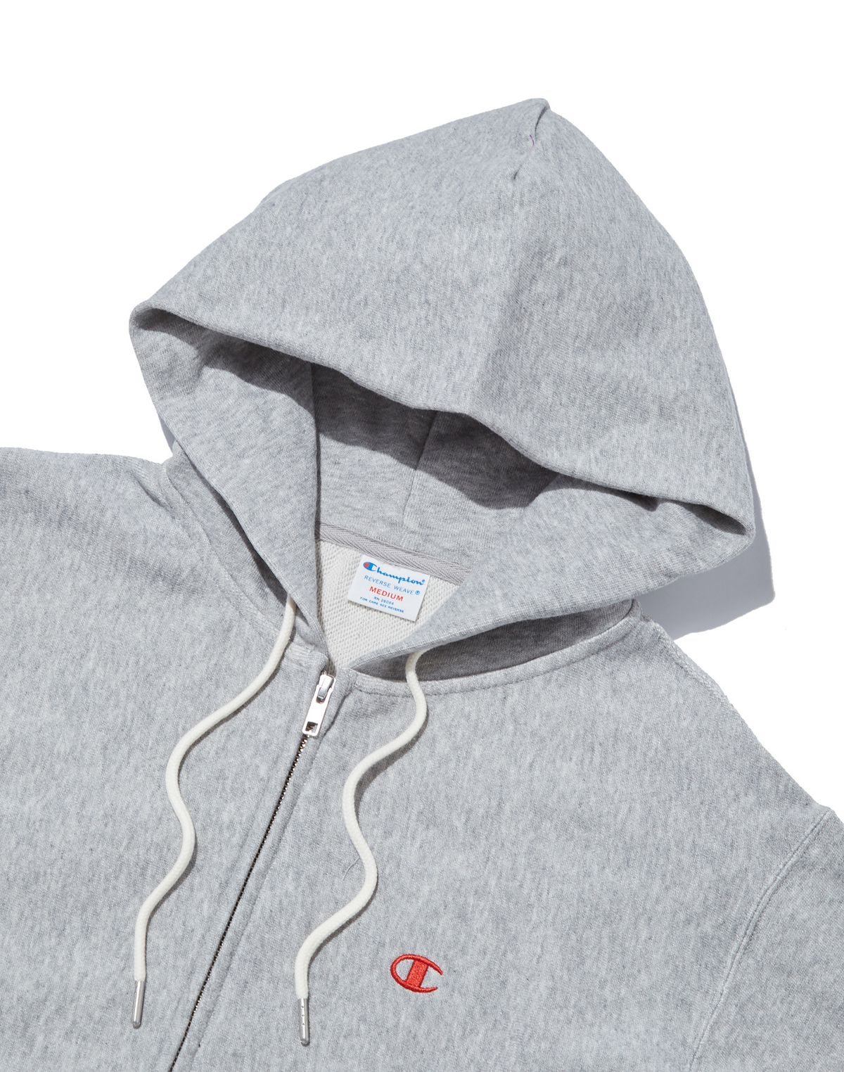 챔피온(CHAMPION) [ASIA] 여성 Reverse Weave® French Terry 풀집 후드 스웨트셔츠 (GREY) CKTS2F761G2