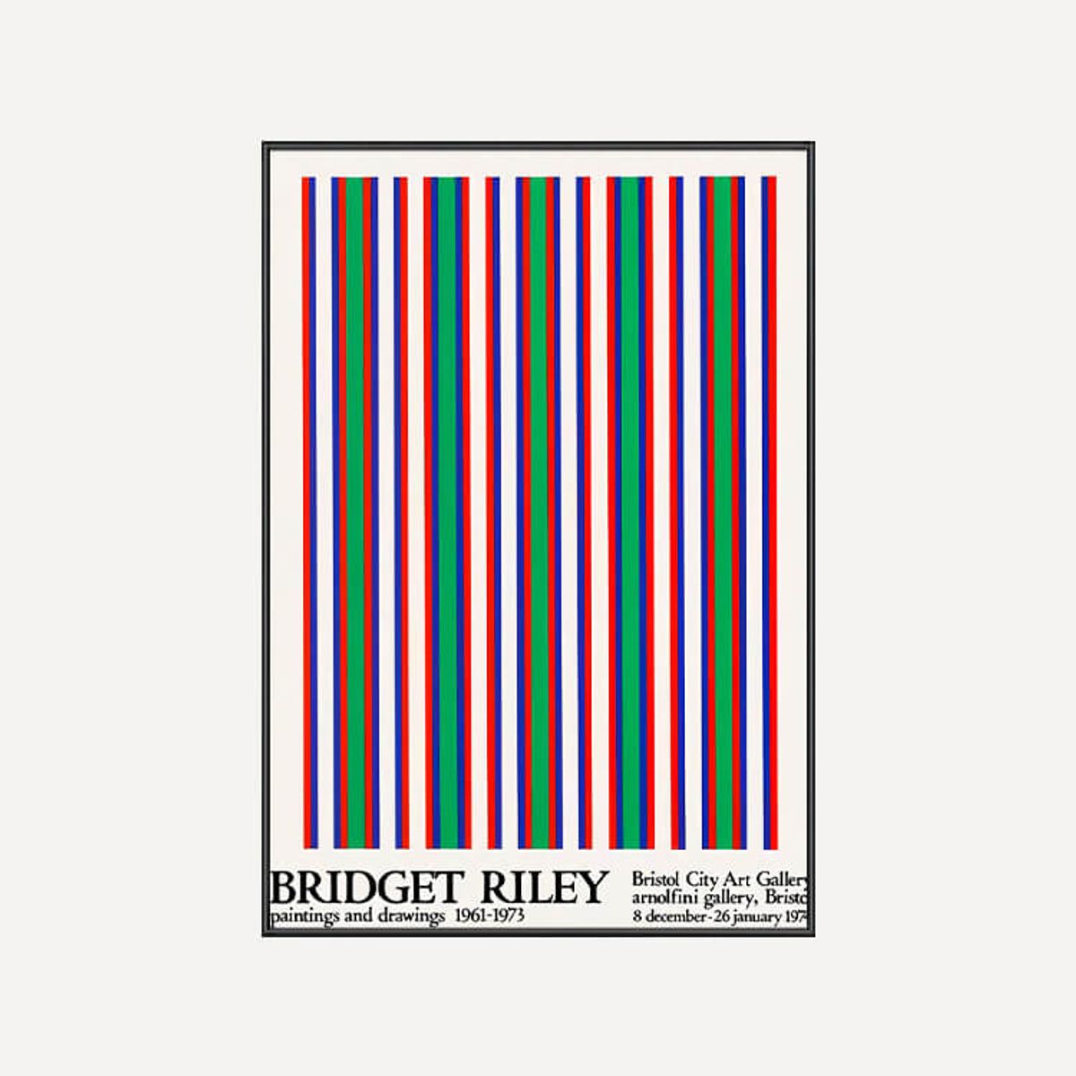그릿시즌(GREET SEASON) 브리젯 라일리 Bridget Riley, 1974 (액자 포함)