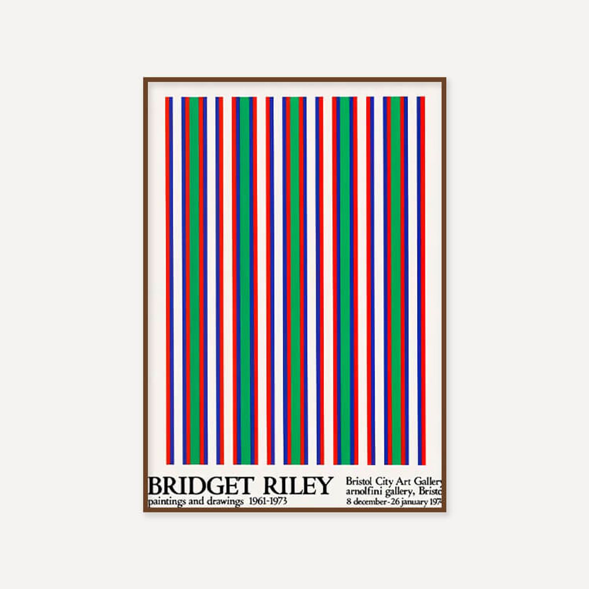 그릿시즌(GREET SEASON) 브리젯 라일리 Bridget Riley, 1974 (액자 포함)