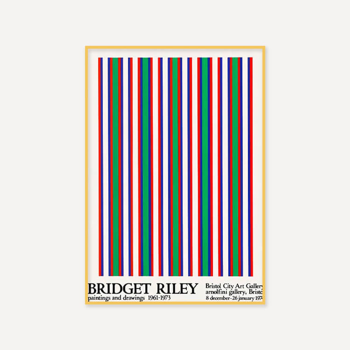 그릿시즌(GREET SEASON) 브리젯 라일리 Bridget Riley, 1974 (액자 포함)
