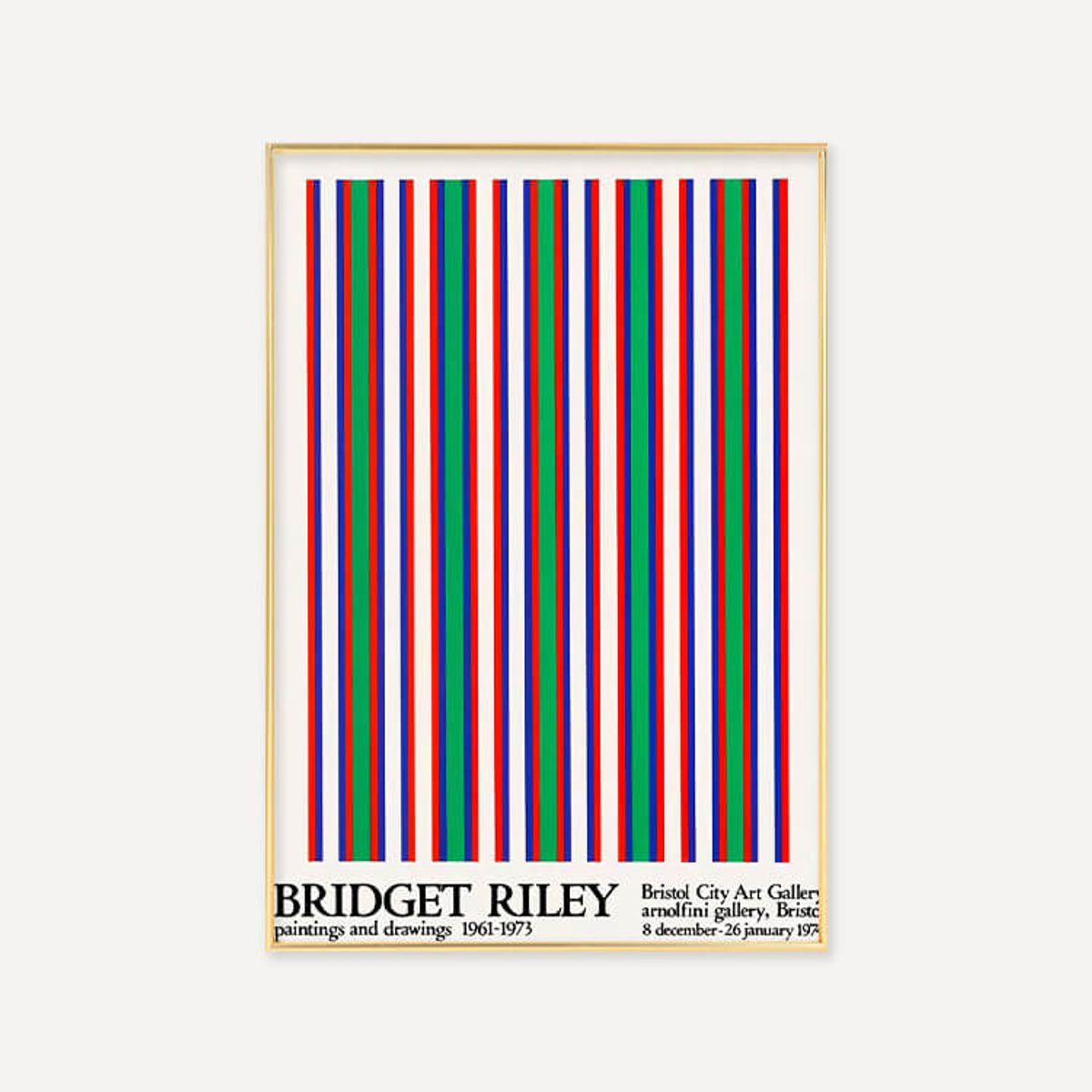 그릿시즌(GREET SEASON) 브리젯 라일리 Bridget Riley, 1974 (액자 포함)