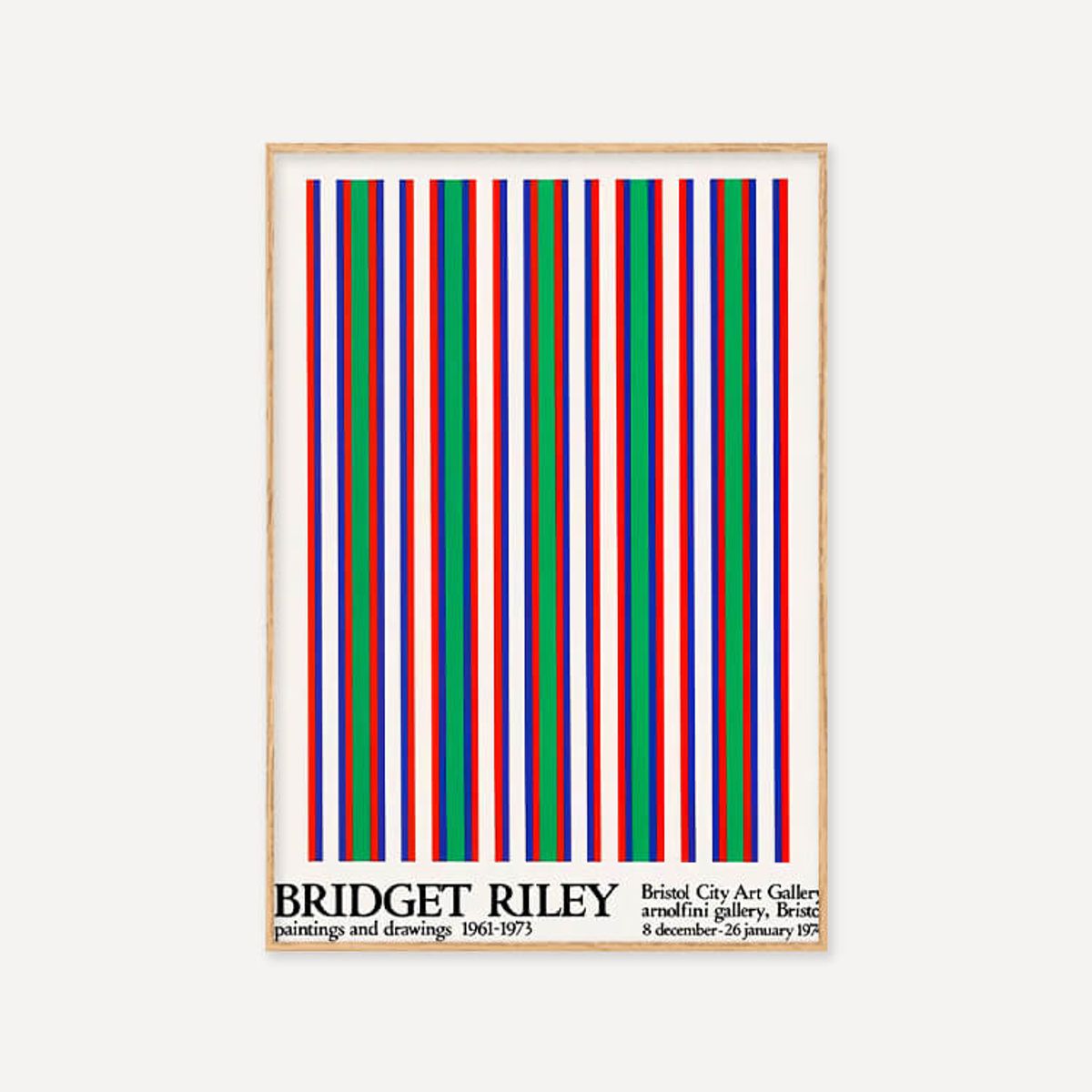 그릿시즌(GREET SEASON) 브리젯 라일리 Bridget Riley, 1974 (액자 포함)