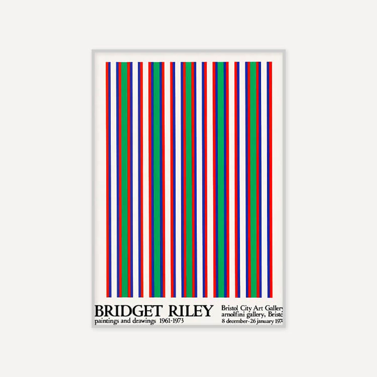 그릿시즌(GREET SEASON) 브리젯 라일리 Bridget Riley, 1974 (액자 포함)