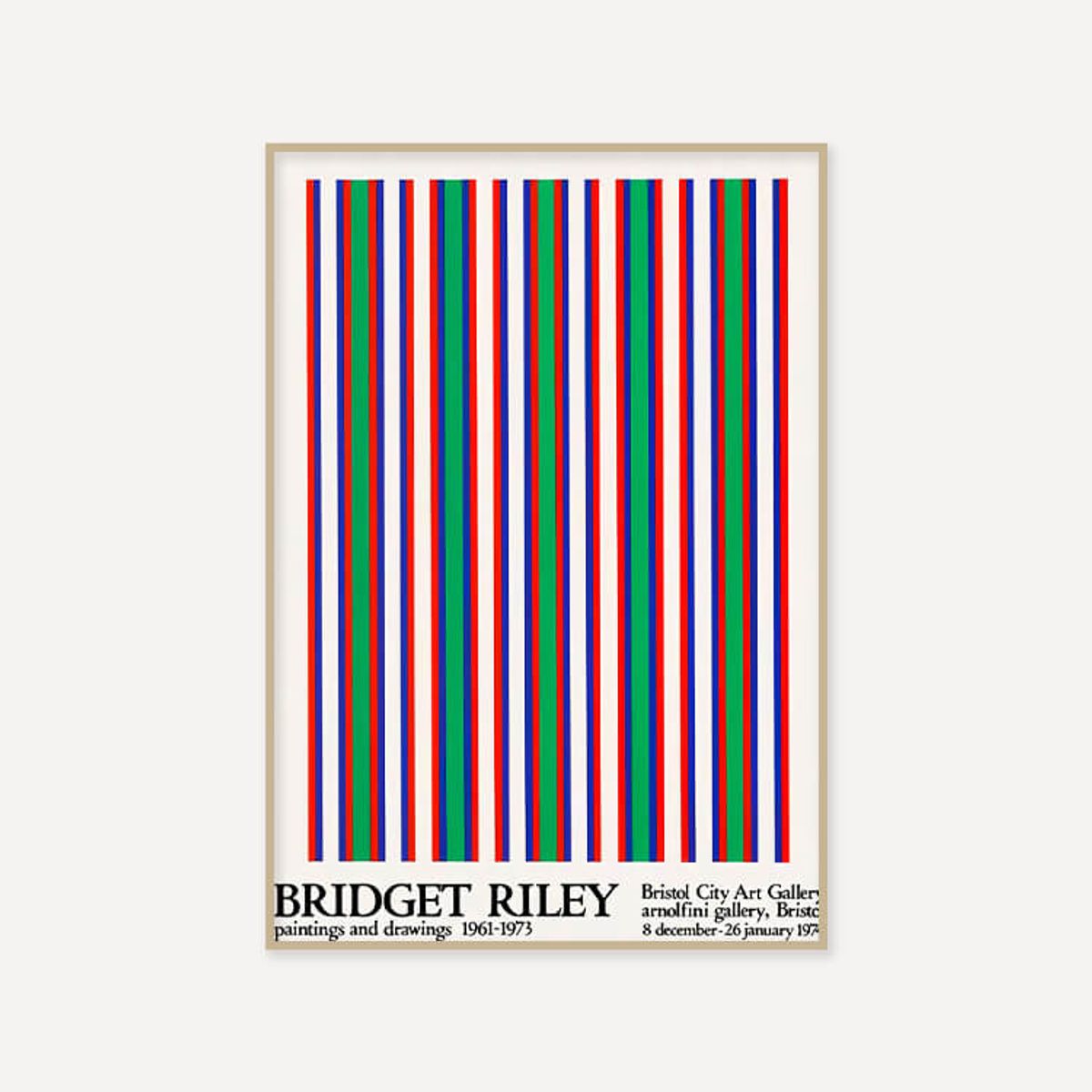 그릿시즌(GREET SEASON) 브리젯 라일리 Bridget Riley, 1974 (액자 포함)