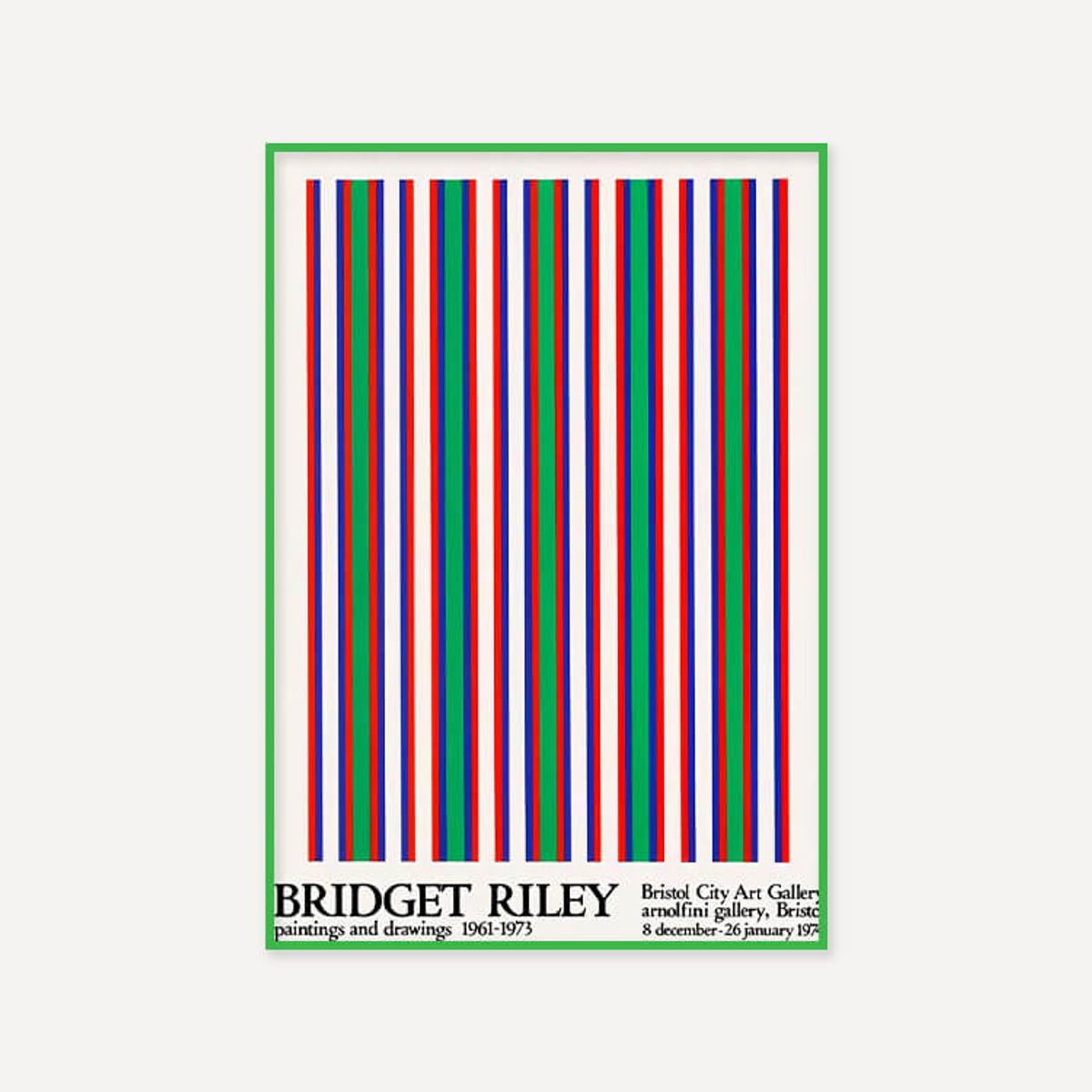그릿시즌(GREET SEASON) 브리젯 라일리 Bridget Riley, 1974 (액자 포함)