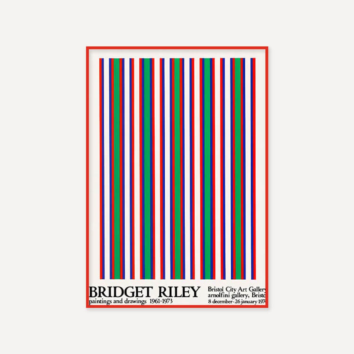 그릿시즌(GREET SEASON) 브리젯 라일리 Bridget Riley, 1974 (액자 포함)