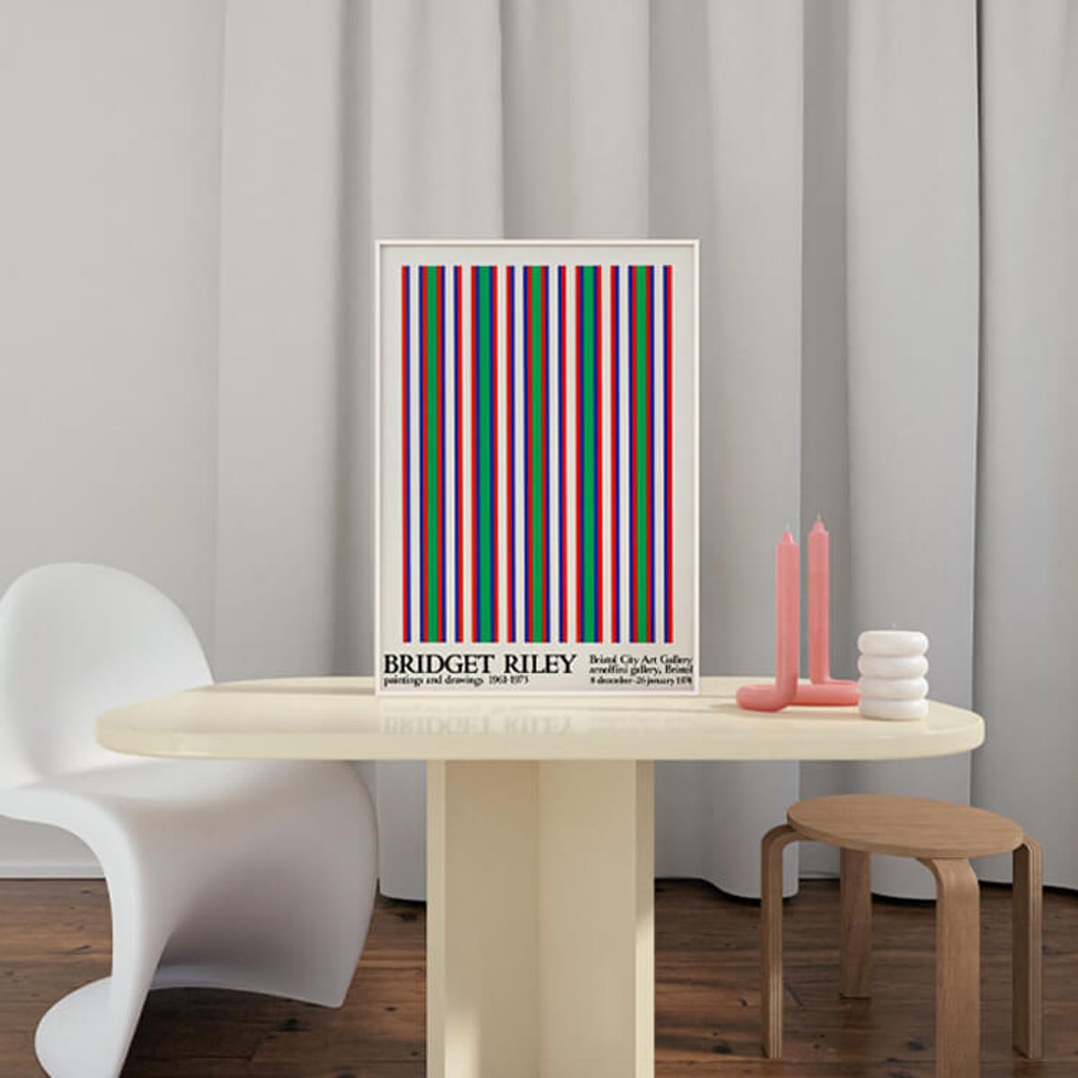 그릿시즌(GREET SEASON) 브리젯 라일리 Bridget Riley, 1974 (액자 포함)