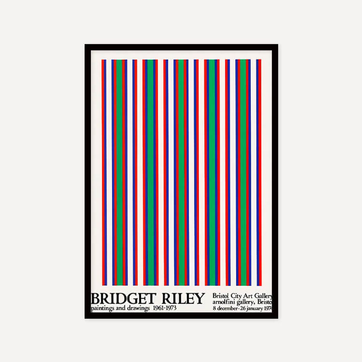 그릿시즌(GREET SEASON) 브리젯 라일리 Bridget Riley, 1974 (액자 포함)