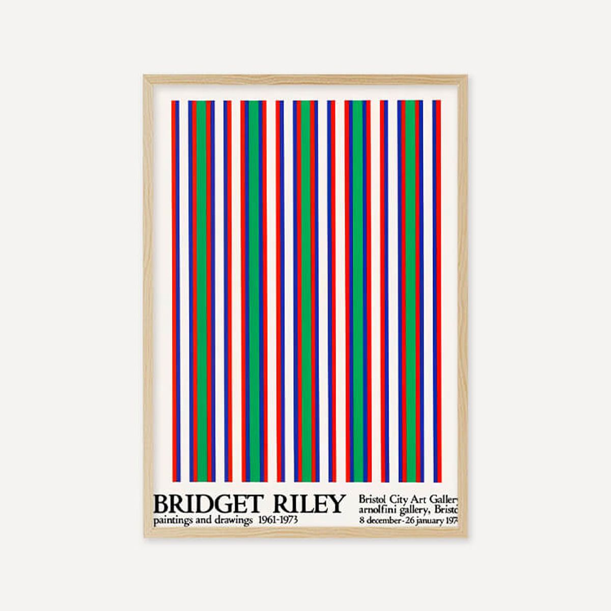 그릿시즌(GREET SEASON) 브리젯 라일리 Bridget Riley, 1974 (액자 포함)
