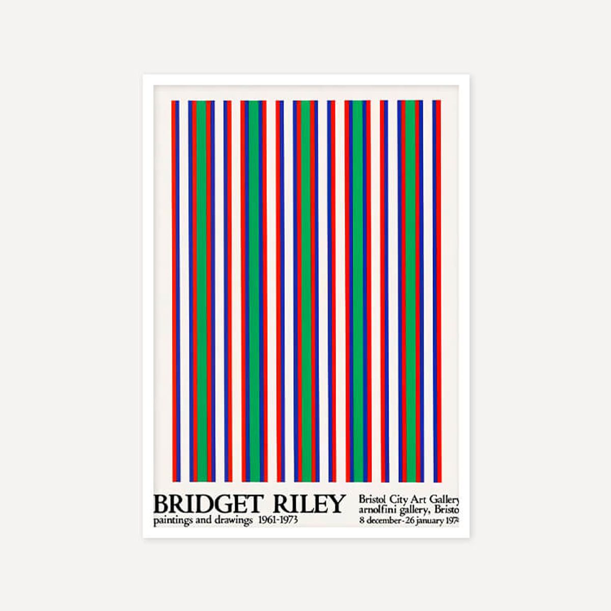 그릿시즌(GREET SEASON) 브리젯 라일리 Bridget Riley, 1974 (액자 포함)