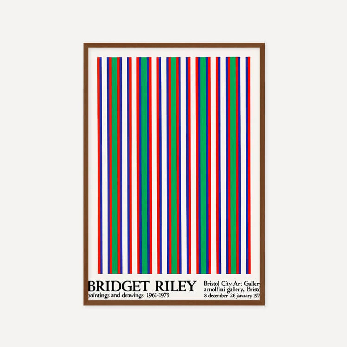 그릿시즌(GREET SEASON) 브리젯 라일리 Bridget Riley, 1974 (액자 포함)