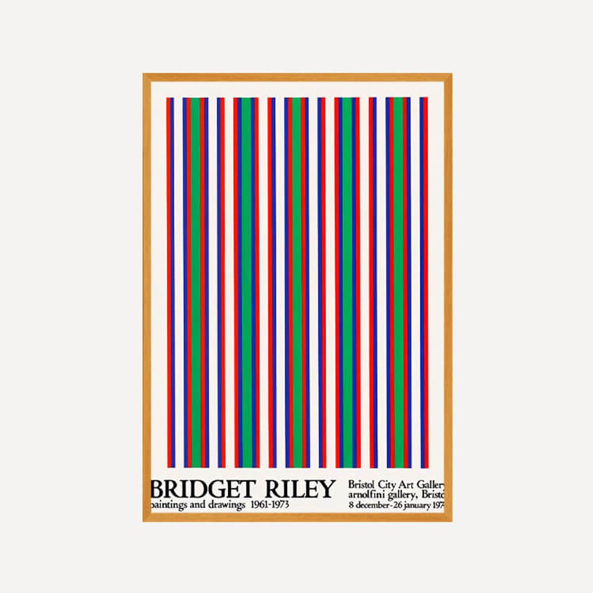 그릿시즌(GREET SEASON) 브리젯 라일리 Bridget Riley, 1974 (액자 포함)