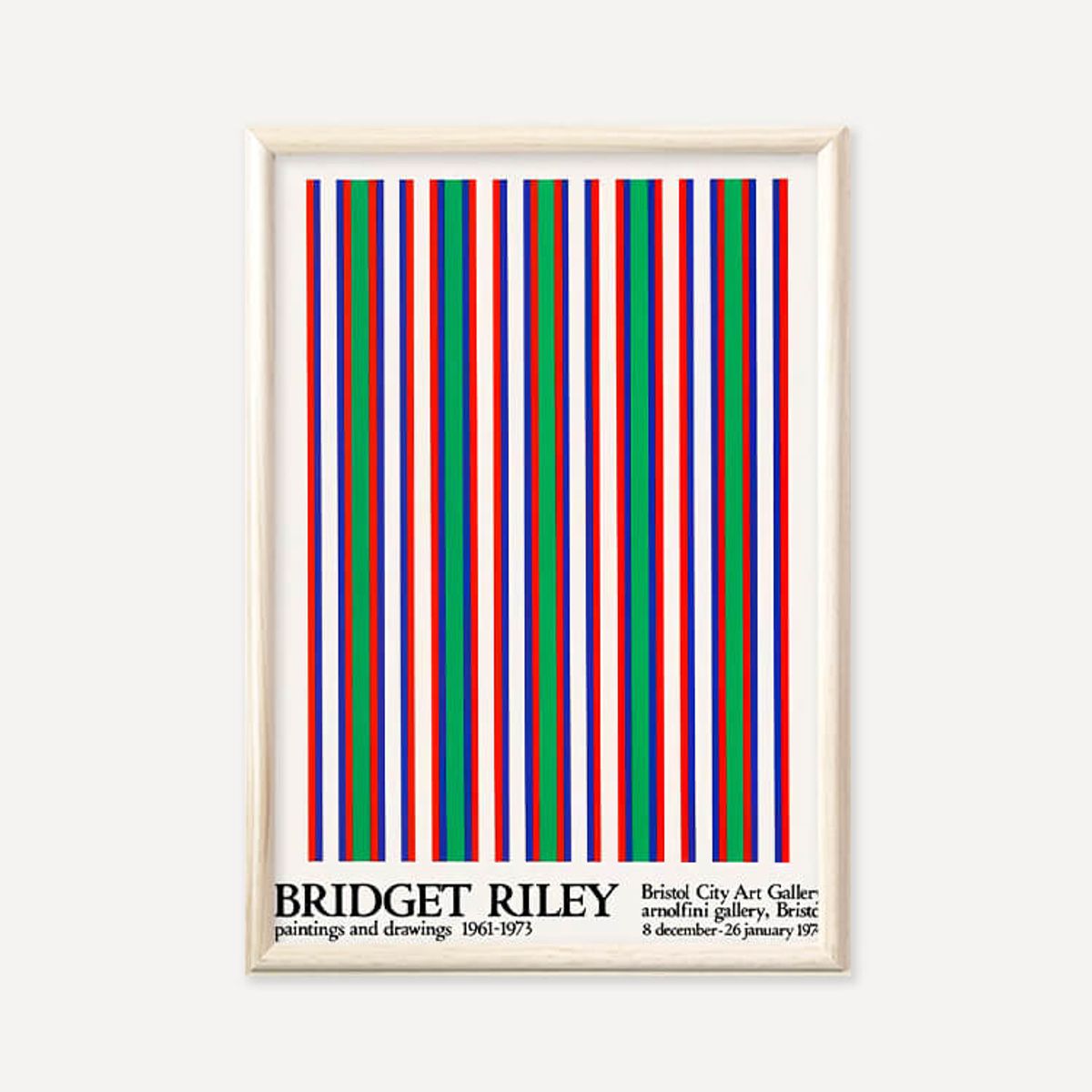 그릿시즌(GREET SEASON) 브리젯 라일리 Bridget Riley, 1974 (액자 포함)