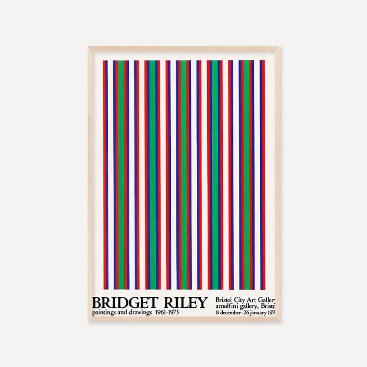 그릿시즌(GREET SEASON) 브리젯 라일리 Bridget Riley, 1974 (액자 포함)