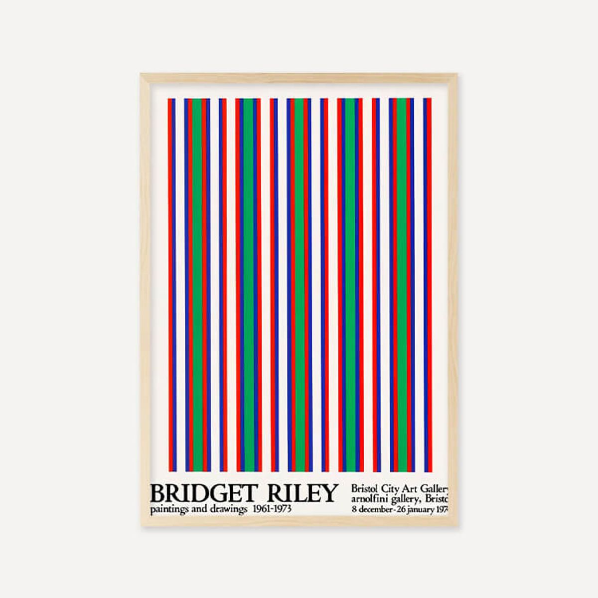 그릿시즌(GREET SEASON) 브리젯 라일리 Bridget Riley, 1974 (액자 포함)
